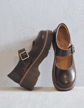 Buckle Strap Platform Mary Jane Shoes